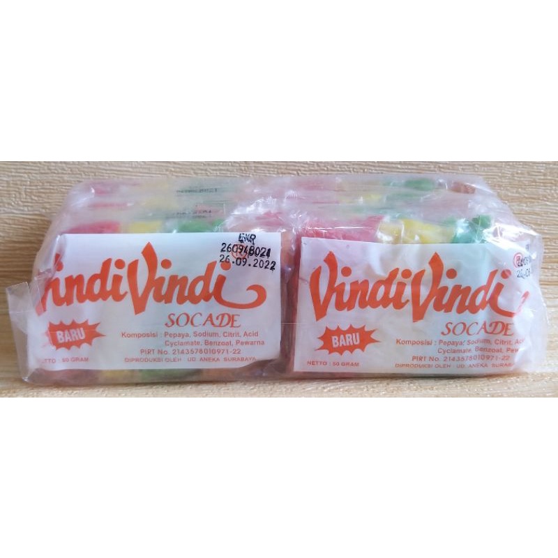 

✔MURAH Socade Sukade Vindi Mix 50gr/ Vindi Vindi Socade / Sukade Mix Buah Cincang Kering