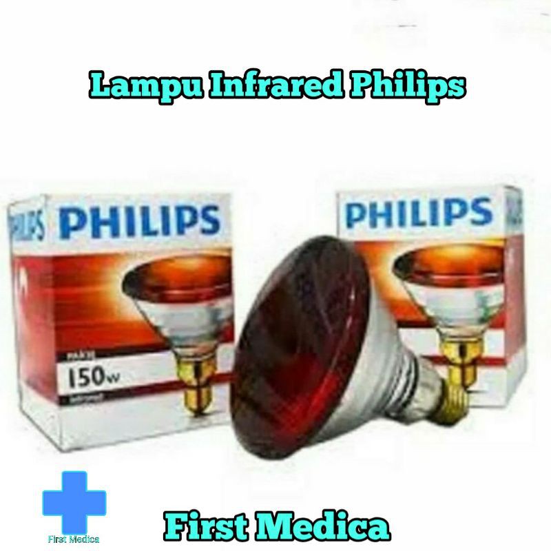 Lampu Terapi Infrared Philips 150 Watt / Lampu Kesehatan Infrared Philips / Lampu Medis Philips