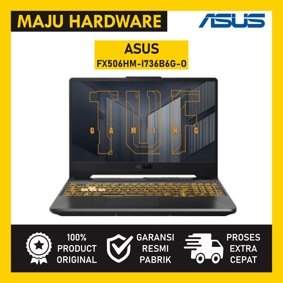 Jual ASUS TUF GAMING F15 FX506HM-I736B6G-O I7-11800H 8GB 512GB - GREY ...