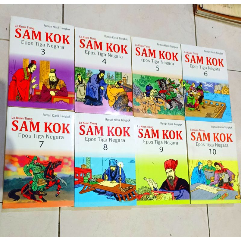 OBRAL BUKU KOMIK LONG HU MEN / SAM KOK JILID 3 - 4 - 5 - 6 - 7- 8 - 9 -10 / ORIGINAL / SAM KOK SEE C