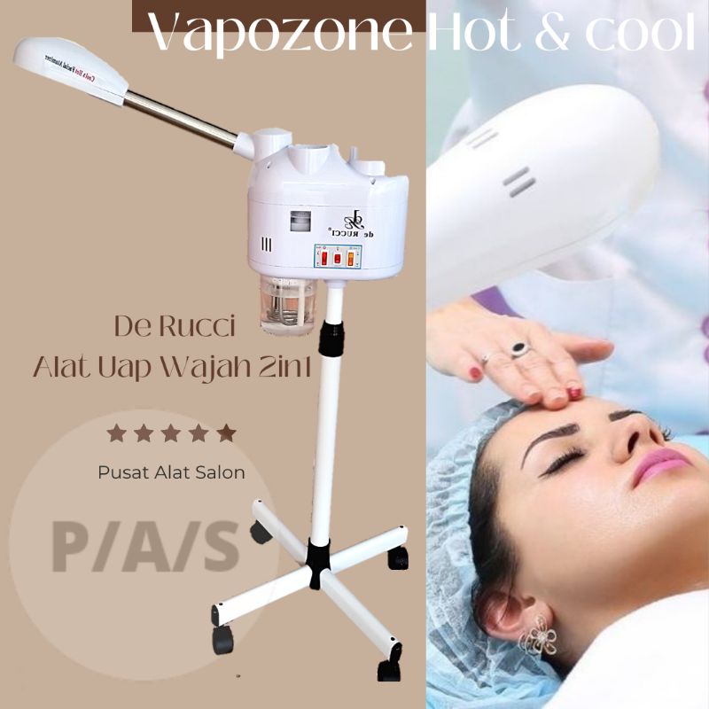 vapazone 2in1 hot&cool / alat steam facial wajah / uap panas dan dingin