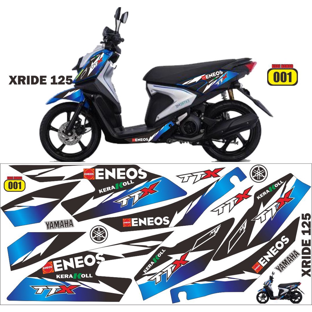 striping XRIDE 125 / decal XRIDE 125 / variasi XRIDE 125