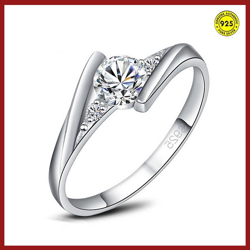 S925 Silver Ring for Female Korean Jewelry Fashion Couple