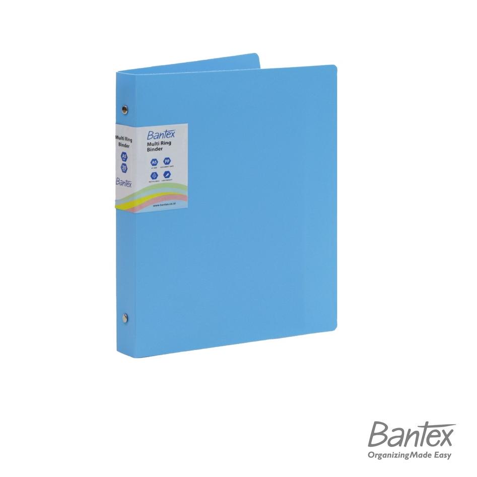 

Hadir Terunik Bantex A5 Trendy Multi Ring Binder 20 Hole Sky Blue 3124 23