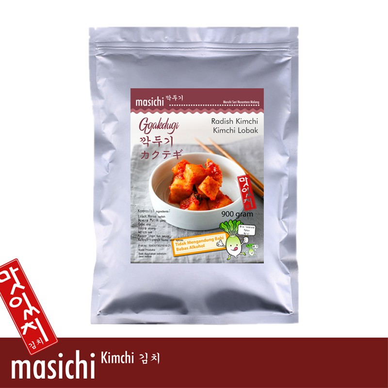 

Kimchi lobak Korea/ Kkagdugi 900g Dijamin Enak Halal