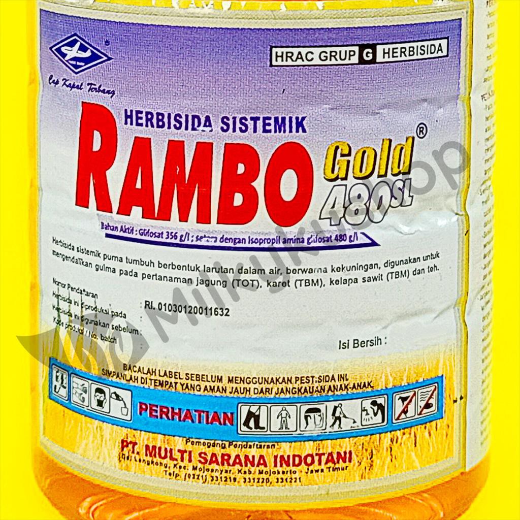 RAMBO GOLD 480 SL 1 LITER HERBISIDA PEMBASMI RUMPUT GULMA