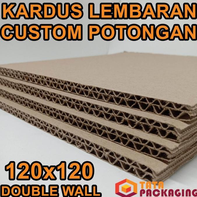 

Kardus/Karton Lembaran Potongan Double Wall Ukuran 120x 120 Cm