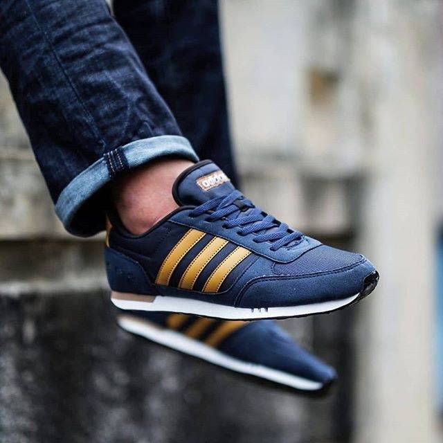 adidas neo city racer navy brown