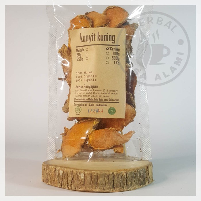 

KUNYIT KUNING IRIS KERING | PREMIUM | Curcuma Longa 100g