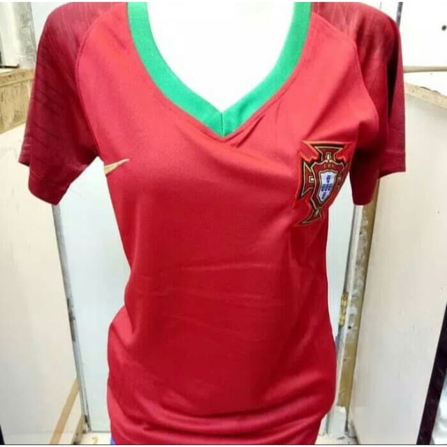 Jersey Kaos Baju Bola Timnas Portugal Home Ladies Cewek Cewe Wanita Perempuan Euro Cup New 2020 2021