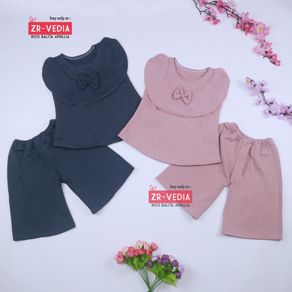 (POLOS) Setelan Intana Anak uk 1-4 Tahun / Set Bawahan Kulot Perempuan Baju Model Dress Atasan Cewek Import