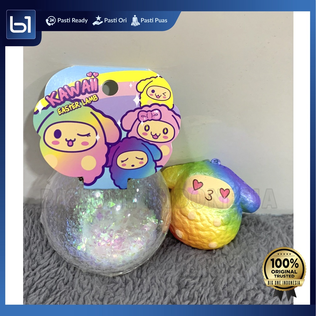 Squishy ori, Squishy mainan anak Punimaru kawaii easter lamb authentic