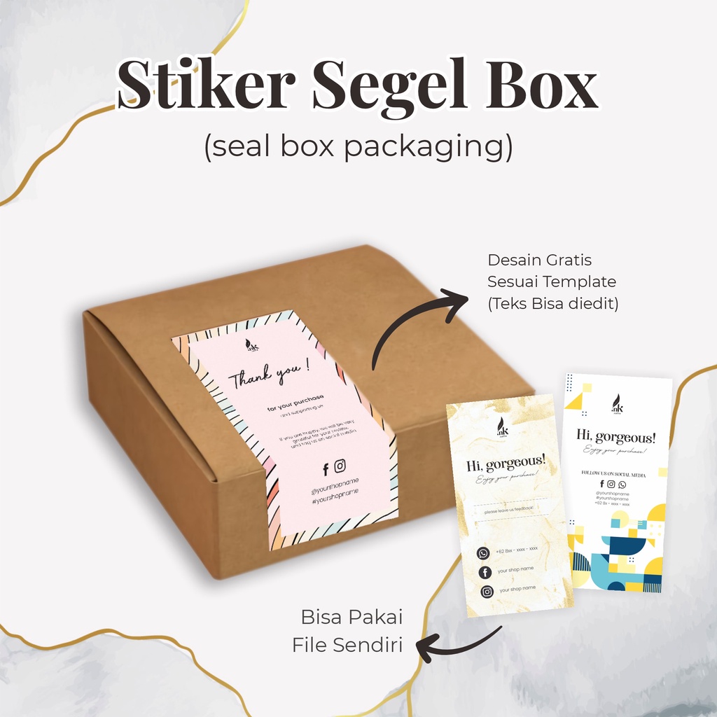 

LABEL BOX PACKAGING / STIKER BOX / SEGEL BOX HAMPERS / STIKER / STIKER KARDUS / STIKER CUSTOM OLSHOP