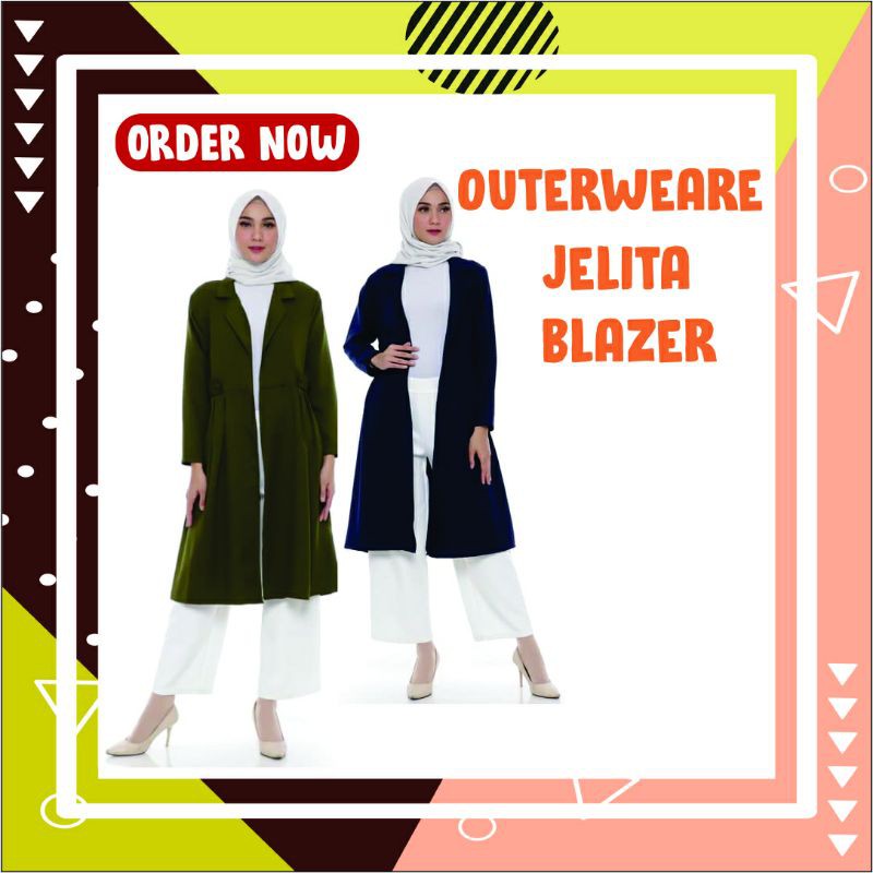 Outerware Muslim | Cardigan Wanita | Jelita Blezer