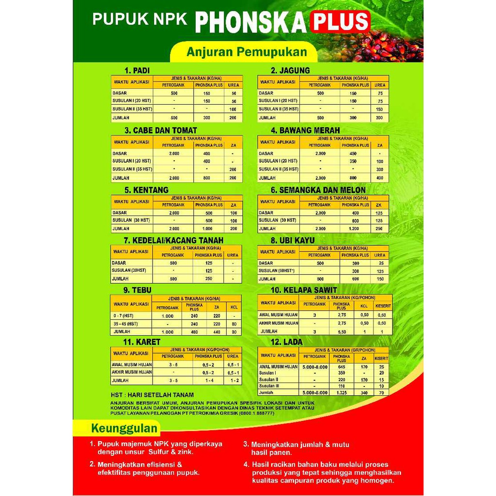 Pupuk Npk Phonska Plus ZN Sulfur 25 KG