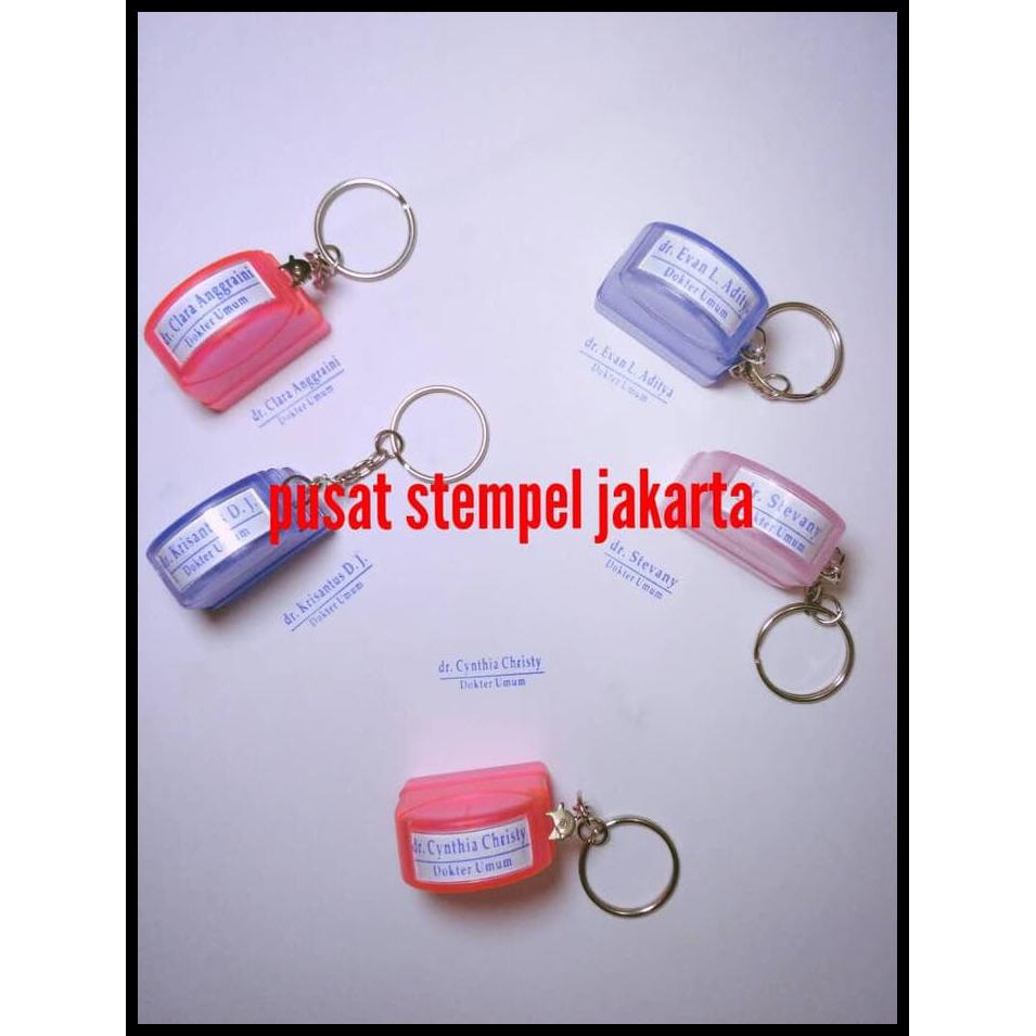

Ready Stock Stempel Gantungan Kunci Transparan (Warna Warni)