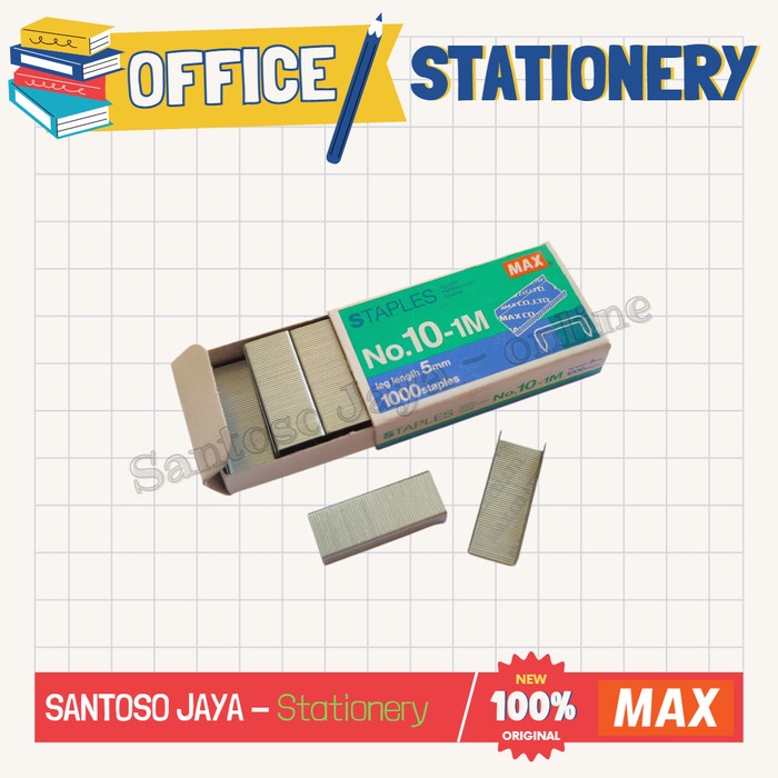 

Staples MAX No.10-1M - Isi Stapler MAX No.10