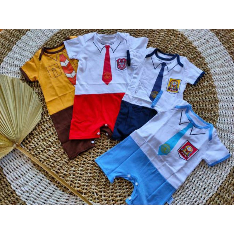 Baju bayi seragam Romper/Dress bayi Seragam/Jumper Bayi Seragam SD SMP SMA size 0-18 bulan