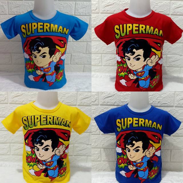  kaos  anak  cowok  superman 2 9tahun Shopee Indonesia