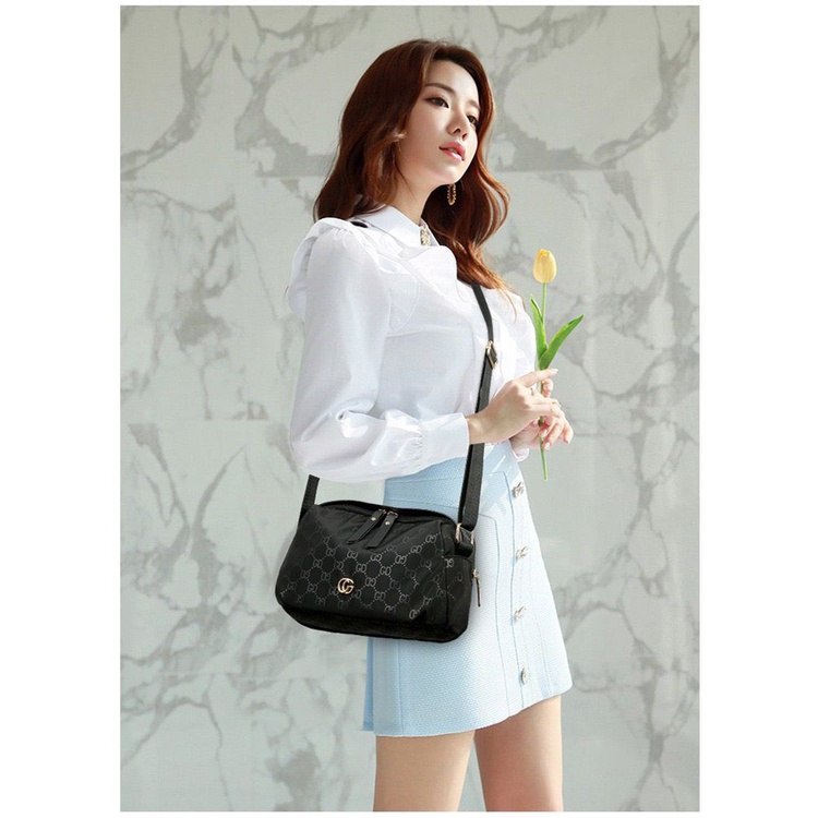 TASHAPPY EL 5849 Tas SELEMPANG Wanita Import Fashion Elegant Ada 2 Resleting Kekinian supplier tas import