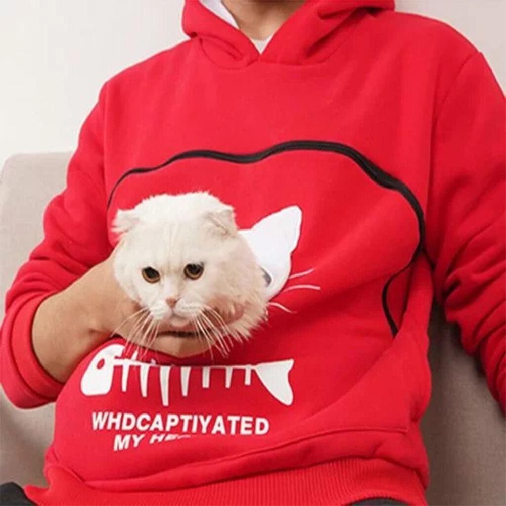 sweatshirt with cat design