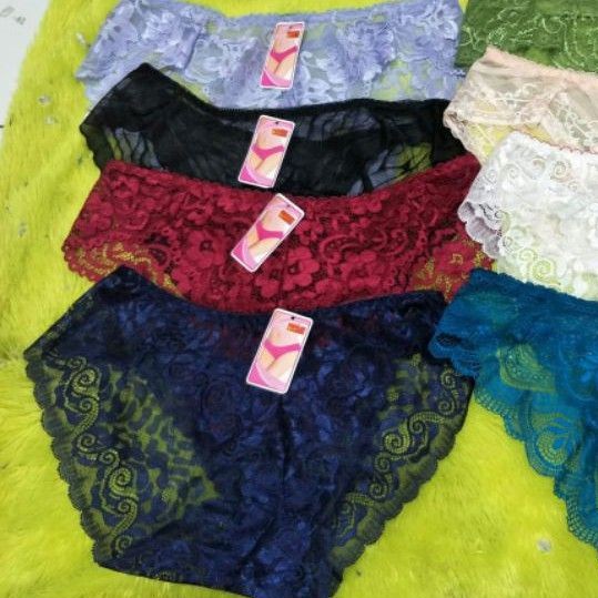 CD transparan jumbo muat M L XL XXL XXXL BROKAT