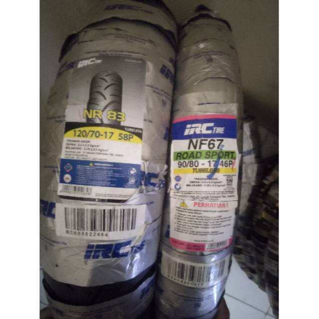 Paket ban tubles irc uk.90/80 &amp; 120/70.ring 17.free pentil