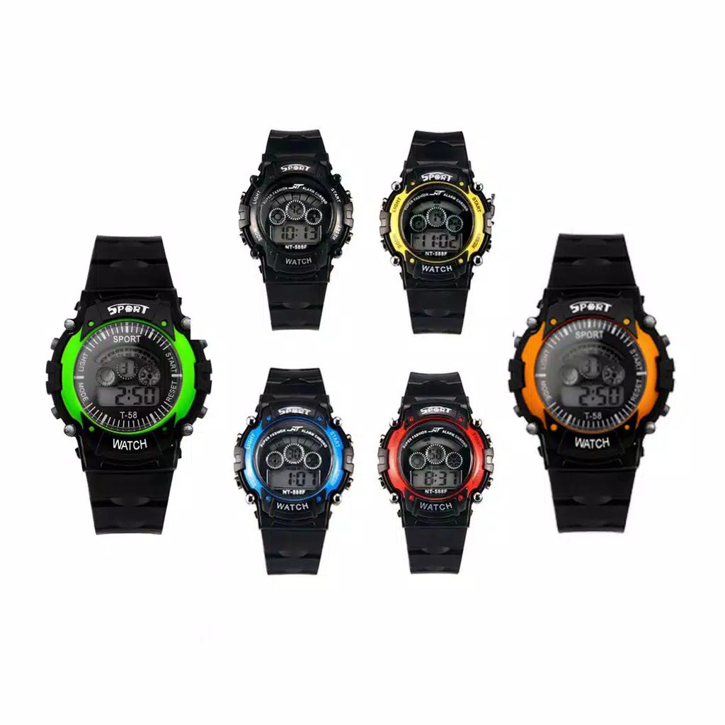 ✅COD JAM TANGAN RUBBER S-SPORT S-1790 DIGITAL FASHION LED JF038 IMPORT GROSIR MURAH PRIA WANITA