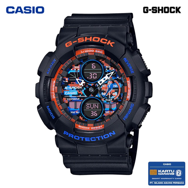 JAM TANGAN PRIA CASIO G-SHOCK GA-140CT-1A ORIGINAL - GSHOCK GA140CT HITAM