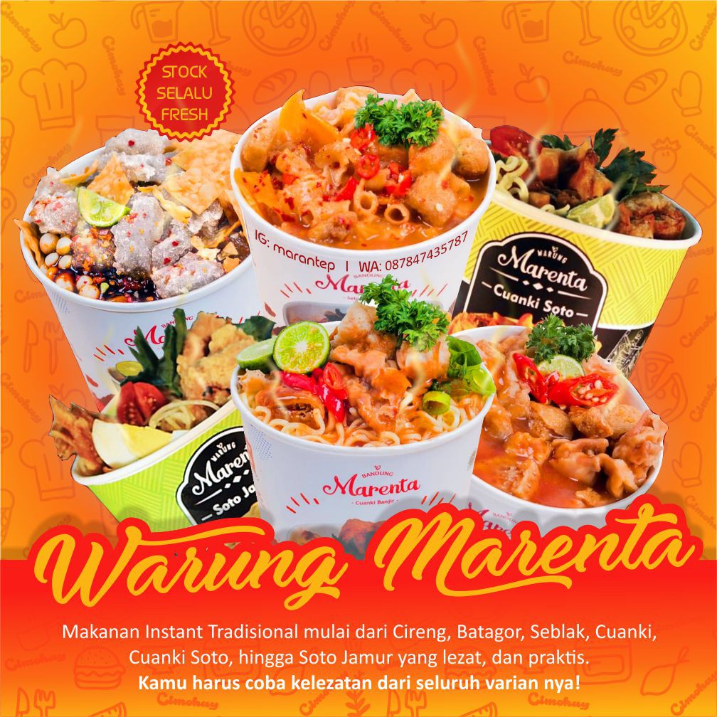 

[ PROMO ] MARENTA - Cireng . Seblak . Batagor . Cuanki Banjir . Cuanki Kering . Soto Jamur Instan