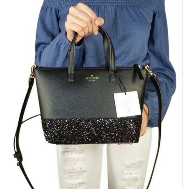 Kate Spade Greta In Glitter Satchel tas original authentic slingbag crossbody selempang