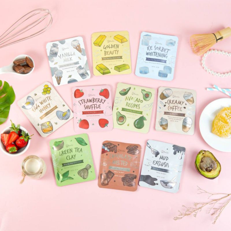 [BPOM] NEW PACKAGING Masker Organik Masker Bubuk by Lea Gloria 10gr | 20gr