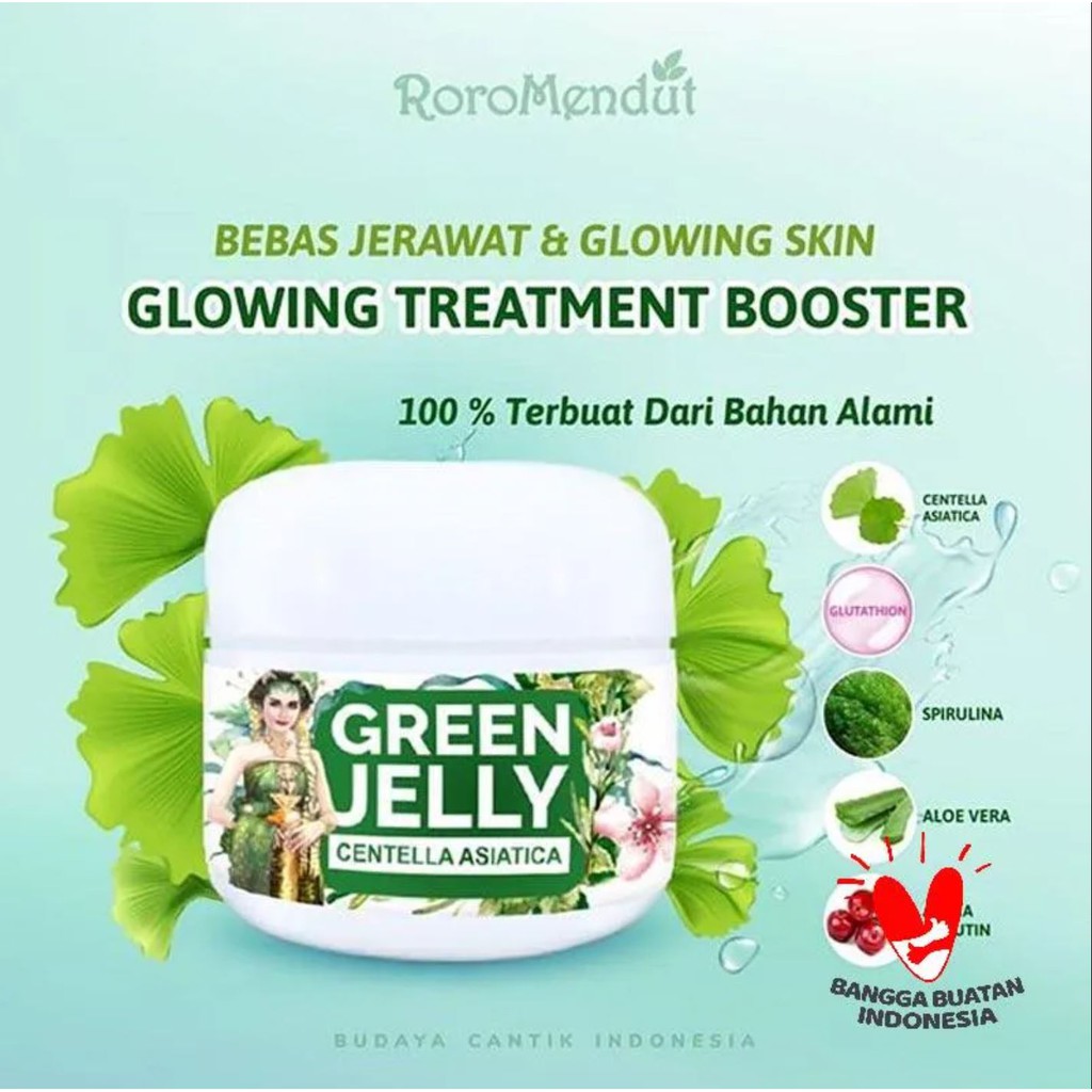 BABEE - SKINCARE RORO MENDUT RED JELLY &amp; GREEN JELLY MINI 15 GRAM / GLOWING SKIN / ACNE PRONE