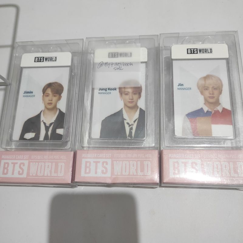 bts world manager tag sealed new Jimin Jungkook Jin btsw limited