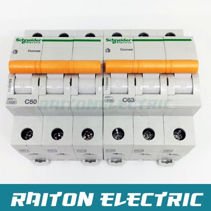 Mcb domae schneider 3phase 50A (ORIGINAL)