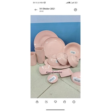 PAKET HEMAT PIRING MELAMIN VANDA 1 SET VANDA MELAMIN PIRING DAN MANGKOK