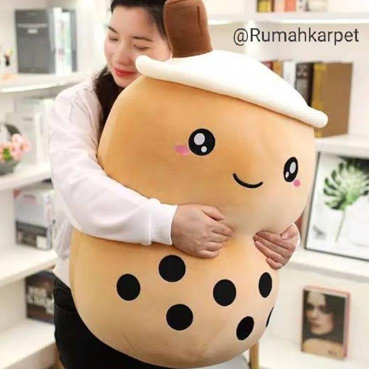 Harga Spesial.. Boneka boba jumbo 60cm/boba milk tea isi padat