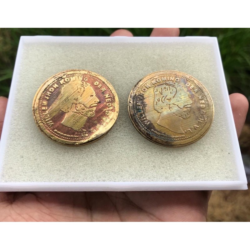 Koin Kuno Willem 3 Gulden 1819 2pcs