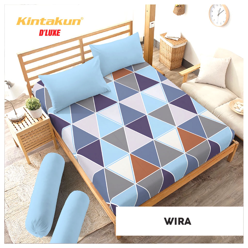 Sprei Kintakun Dluxe Queen - Sprei Queen ukuran 160x200 tinggi 20 cm Motif WIRA -  Sprei Cantik Mura