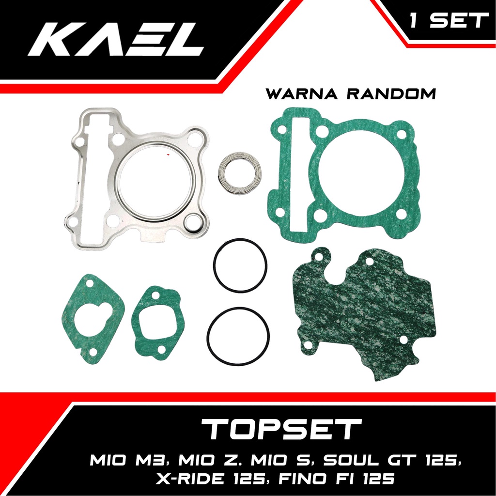 Topset Yamaha Mio M3-Z-S &amp; Soul GT 125 &amp; X-Ride 125 New &amp; Fino F1-FI Grande 125 Top Set Gasket-Paking-Packing Kit