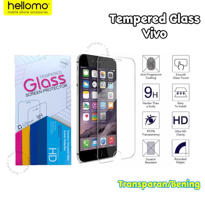 Tempered Glass Vivo Anti Gores Layar HP VIVO Screen Protector VIVO Pelindung Layar Vivo