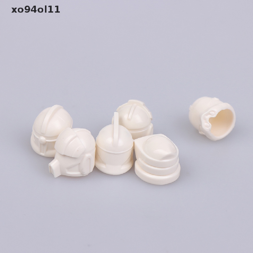 Xo 10Pcs Mainan Balok Bangunsusun Model Lego Bentuk Helm Untuk Anak