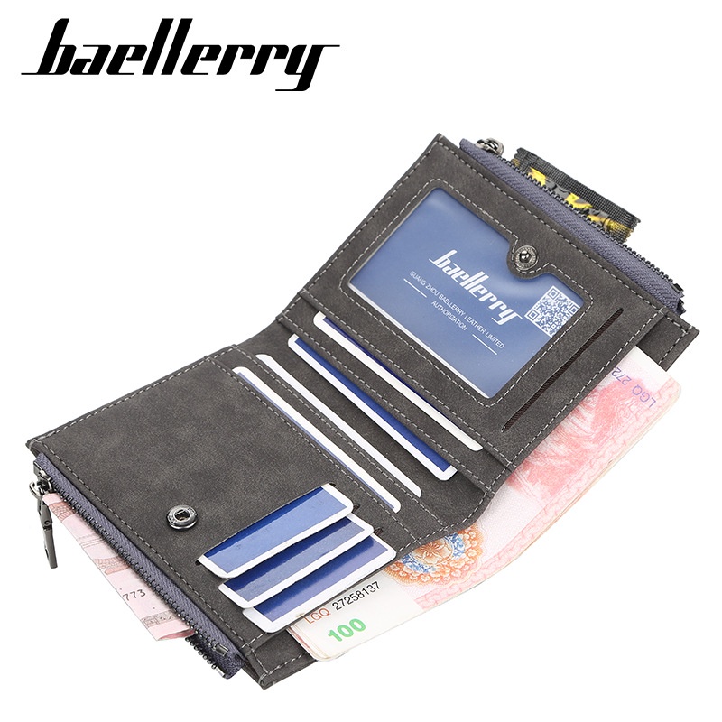 DOMPET LIPAT WANITA BAELLERRY ORIGINAL KULIT HITAM JONES WA451G2 KECIL SLOT KARTU UANG KOIN MINI SIMPLE IMPORT BATAM PREMIUM CEWEK MURAH REMAJA KEKINIAN