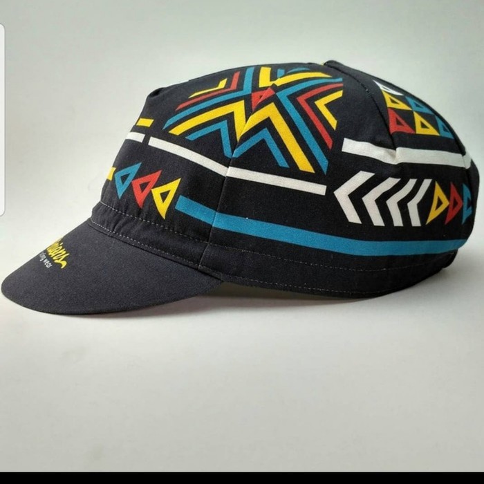 Pinions Cycling Caps cap topi sepeda - Black Navajo