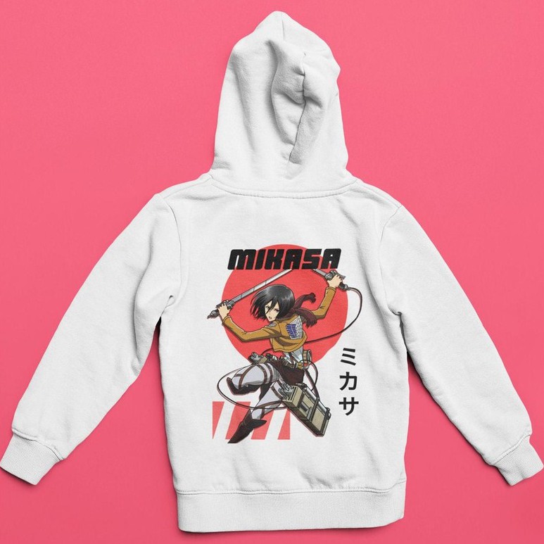 Hoodie Mikasa Ackerman Fight Anime Attack On Titan AOT SNK Manga