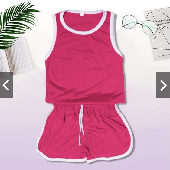 SETELAN ANAK SINGLET PLAYFUL COLOUR ANAK COWOK / CEWEK / SETELAN TANK TOP BALITA