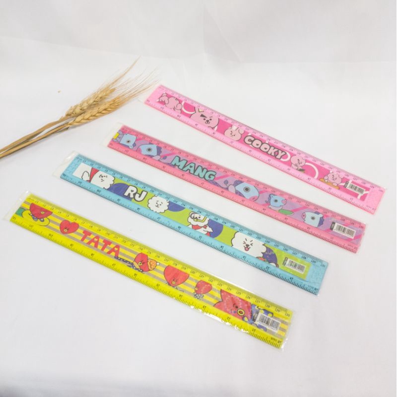 

Penggaris Sekolah Panjang 30cm Dan 20cm Garisan Plastik Stainless 1pcs