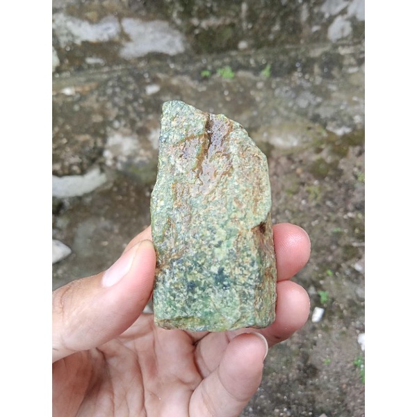 Batu Lumut Sungai Dareh Kumbang Jati ( Rough / Bahan Akik - bukan bacan obi kecubung opal kalimaya )