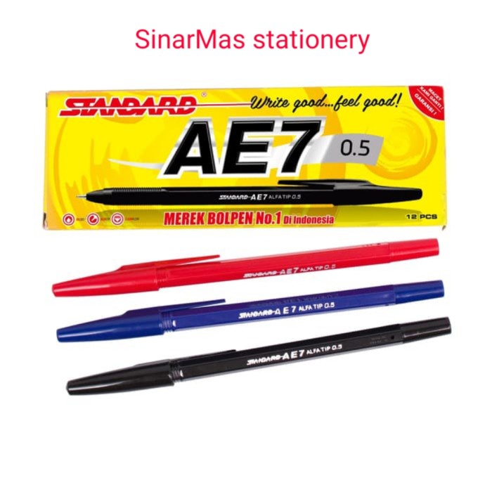 

Bergaransi Standar Pen Ae 7 Alfa Tip 0.5 Mm ( 12 Pcs ) Hitam - Biru Terlaris