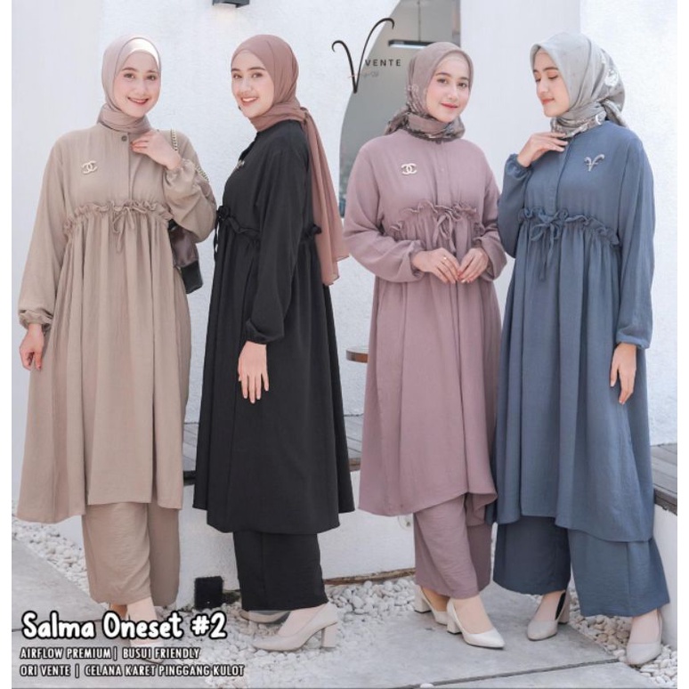 (NEW)SETELAN WANITA OOTD//SALMA ONE SET#2 BY VENTE